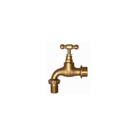 Tap Garden 20mm Heavy Pattern - Brass