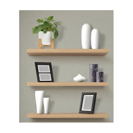 Shelfmate Hollow Floating Shelf - Oak (600 x 250 x 38mm)