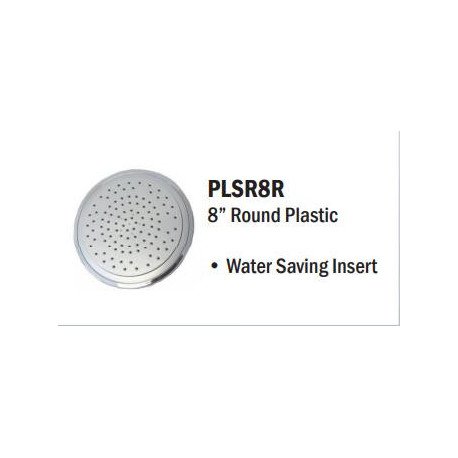 Swash Shower Rose 8"  Round Plastic